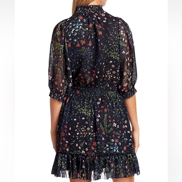 Joie Shima Floral Puff Sleeve Dress - Picture 4 of 9